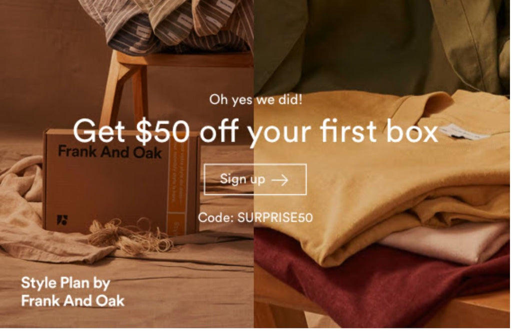 Frank + Oak April 2020 Coupon – Save $50
