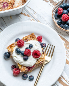 Baked Protein Oats for Clean Eating Mornings!