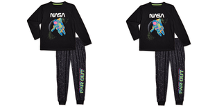 NASA Long Sleeve Glow in Dark Pajama Pants Set Only $4.29!