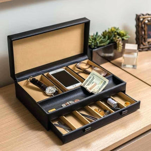 dresser organizer tray large organizer compartment valet jewelry watch box dresser wallet tray dresser top organizer tray.