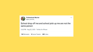 Too-Real Tweets From Parents About The School Drop-Off
