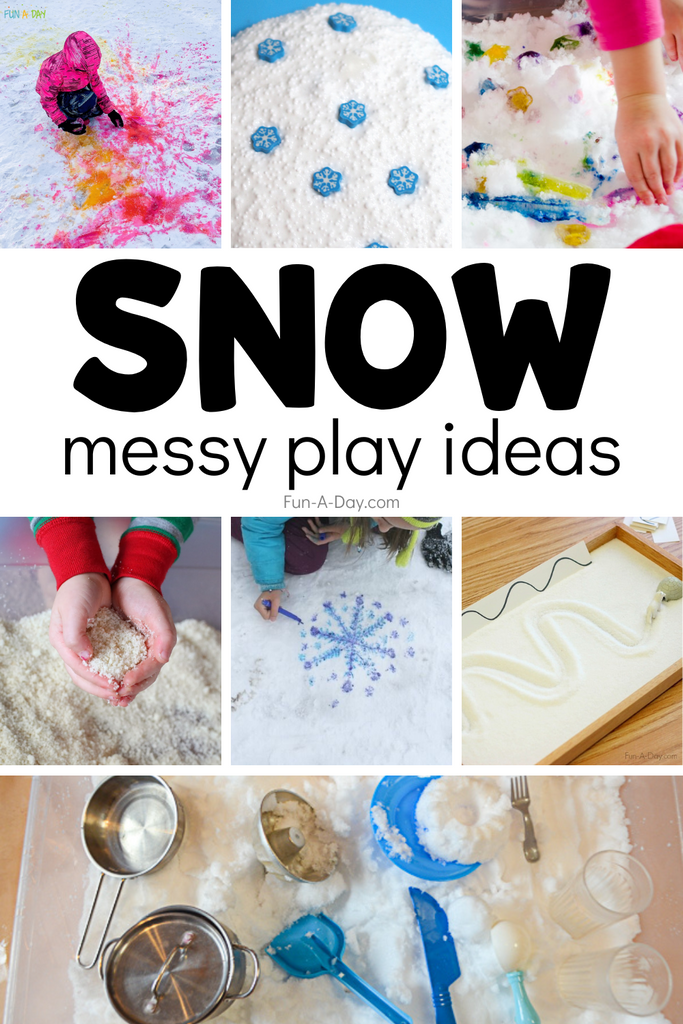 Snow Messy Play Ideas to Try This Winter