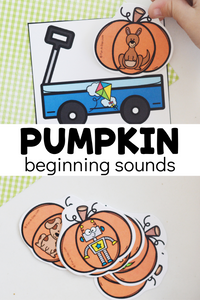 Pumpkin Beginning Sounds Printable Picture Cards