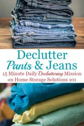 How To Declutter Your Wardrobe Of Pants & Jeans Clutter