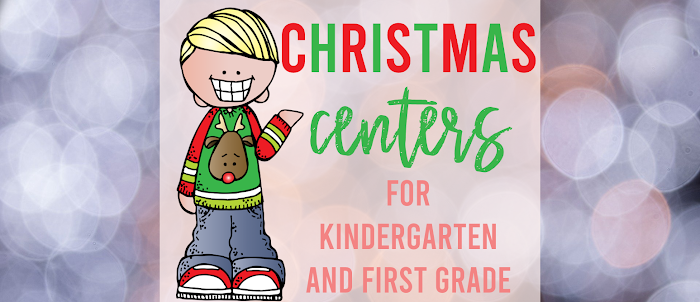 Christmas Literacy Centers for Kindergarten and First Grade