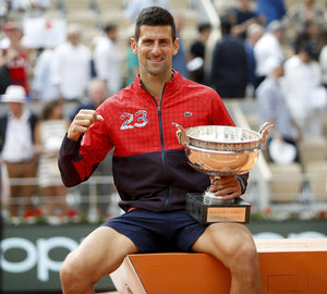 “Novak Djokovic tied Serena Williams for the most open-era Slam titles” links