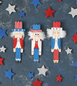 Popsicle Stick Uncle Sam Patriotic Craft