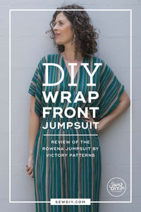 DIY Striped Wrap-Front Jumpsuit — A review of the Rowena Jumpsuit by Victory Patterns