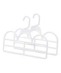 Hang A Bunch Leggings/Yoga Pant Hangers, White, Set of 2