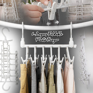 6-Layers Foldable Pants Hanger