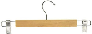 Whitmor GRADE A Natural Wood Skirt Hangers (Set of 5)