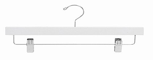 Only Hangers White Wooden Pant/Skirt Hanger (Pack of 100)