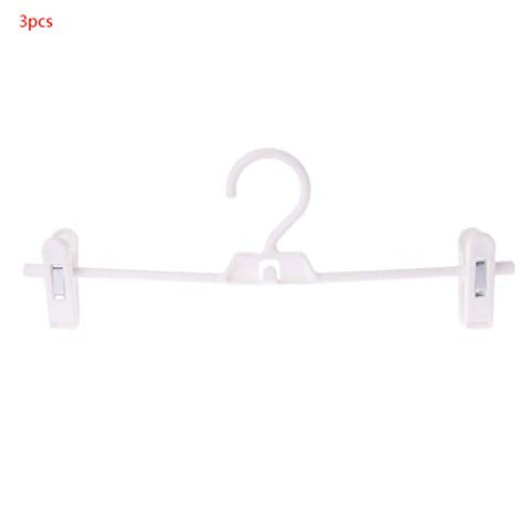 3pcs Clothes Trousers Pants Skirt Dress Hangers Clip Hook Rack Non-Slip Adjustable