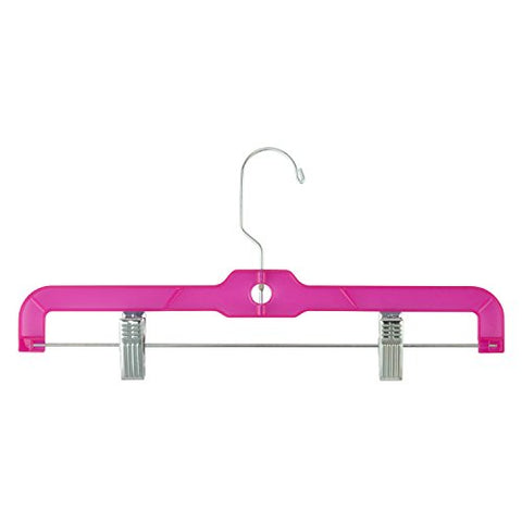 HoneyCanDo HNGZ05911 80-Pack Tinted Skirt and Pant Hanger, Pink