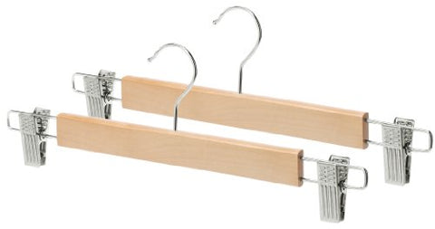 Whitmor Natural Wood Skirt Hanger, S/2