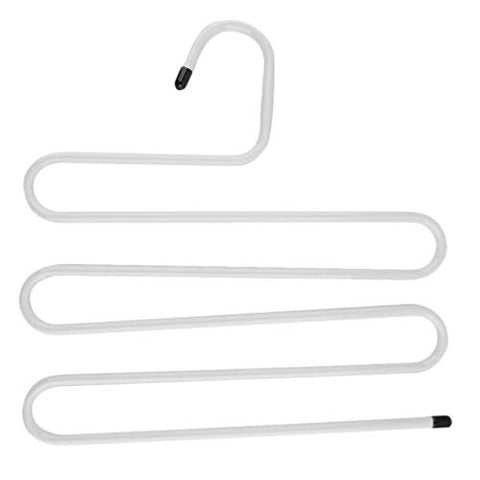 Amazing Metal Magic Pants Hanger Space Saver Rack Jeans Scarf Tie Closet Tool