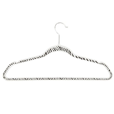 Honey-Can-Do HNG-03823 Velvet Touch Suit Hangers, 20-Pack, Zebra, 17.75L x 9.5H