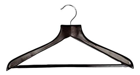 Walnut Finish Deluxe Suit Hanger with Bar (Set of 5)