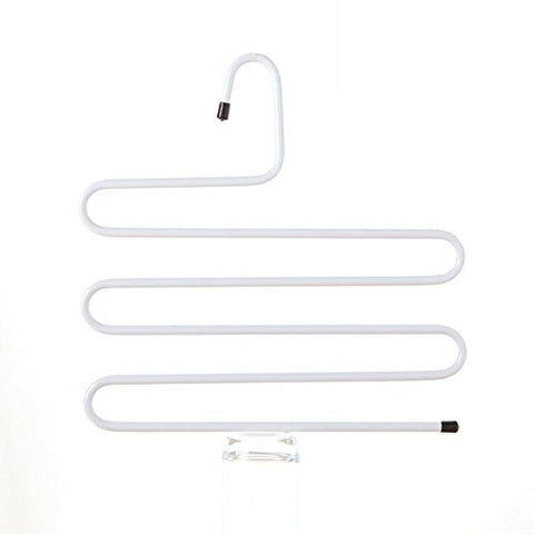 The S-type Trousers Rack Multilayer Pants Folder Clothes Hanger Pants Hanger Scarf-A