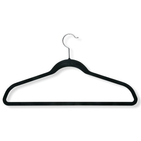 Honey-Can-Do HNGZ01339 Velvet Touch Suit Hangers, Black, 9-Pack