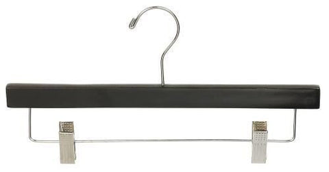 Only Hangers Black Wooden Pant/Skirt Hanger (Pack of 25)