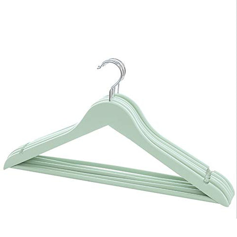 YAOBAO Wood Suit Hangers,for Shirts, Skirts, Pants, and Dresses,Non-Slipe, Slim Space Saving Design,20 Pack,Multicolor Selection,Green