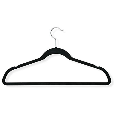 Honey Can Do HNG-01050 Black Velvet Touch Suit Hanger 20 Count