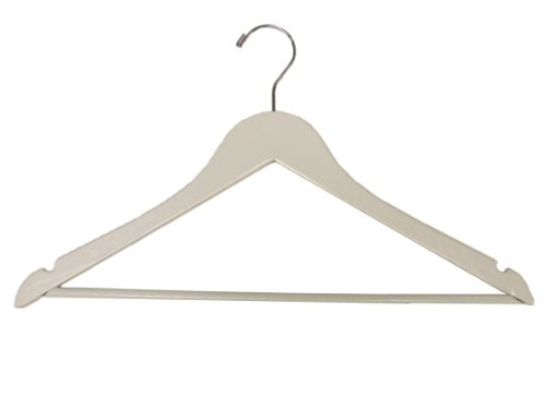 Wooden Suit Hangers White Box of 100