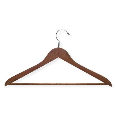 Basic Suit Hanger with Non Slip Bar [Set of 2]