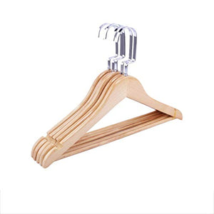 CGF-Drying Racks Hanger Wood Solid Pants Rack for Suit Skirt Jacket Size (38/44x25x1.2) cm (10 Piece) Men and Women (Size : Female 38x25x1.2cm)