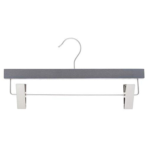 Wooden Pant Hanger 14" Graywash 100 per Set