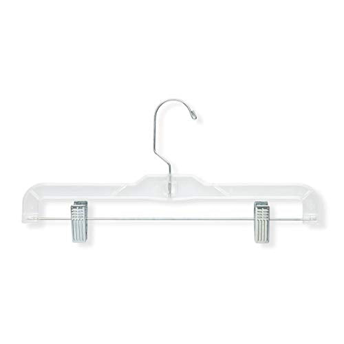 Honey-Can-Do HNG-02016 Skirt and Pant Hangers, Clear, 48-Pack