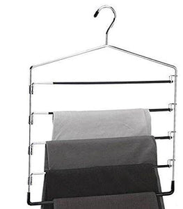 Organize It All 5-Tier Swinging Arm Pant Rack (Stainless Steel)