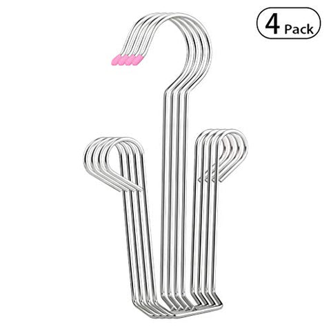 Stephenie 4 Pack Stainless Steel Shoes Hanger Drying Rack Home Storage Organizer