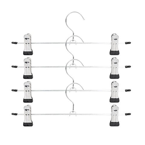 BestValue Go Skirt Pant Boot Hanger with 2 Adjustable Clips, 5-Pack