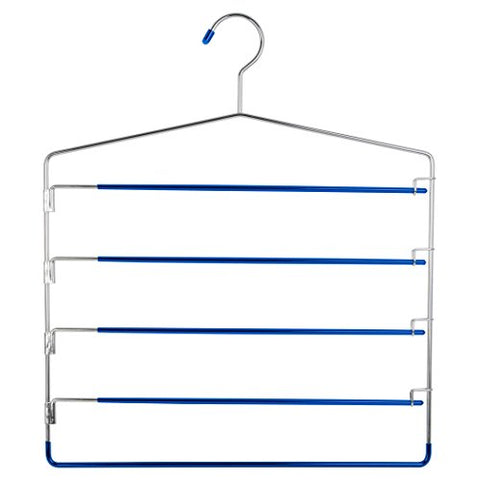 Richards Homewares Blue/Gel 5 Tier Swing arm Closet Organizer,