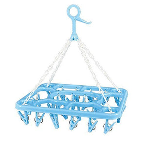 26 Peg Clip and Drip Laundry Hanger