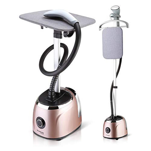 Clothes Fabric Steamer Vertical Standing Steamer with 360 Degree Swivel Hanger, Full Size Steamer for Clothes, Garments, Fabric 2000w 2.3l-B 30x150cm(12x59inch)