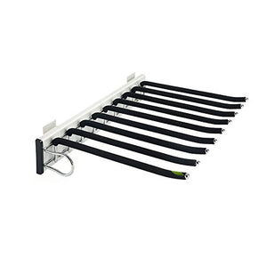 Stainless Steel Trousers Rack 9 Arms,Closet Pants Hanger Bar for Clothes/Towel/Scarf/Trousers/Tie, Organizers for Space Saving and Storage,18" x 12-1/2"