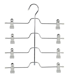 HomyDelight Four-Tier Skirt Hanger - Gel Grip 2 lbs 13" 15" 0.88