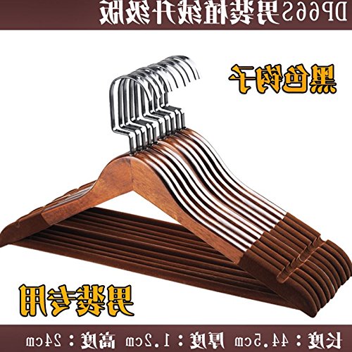 U-emember Wooden Hangers Clothes Hangers Hangers Clothes Wardrobe Wooden Poles Home A Wooden Clothes Rack,10 A ,P66 Men'S Crop A Color Upgrade