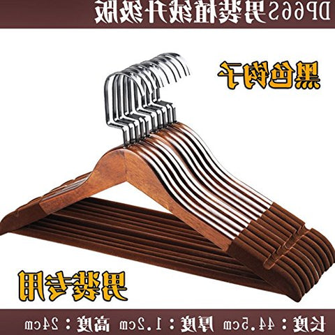 U-emember Wooden Hangers Clothes Hangers Hangers Clothes Wardrobe Wooden Poles Home A Wooden Clothes Rack,10 A ,P66 Men'S Crop A Color Upgrade