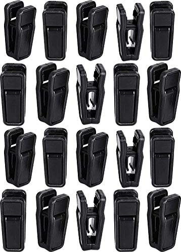 20 Pack Plastic Hanger Clips for Pants Skirts Clothes Pins Pegs