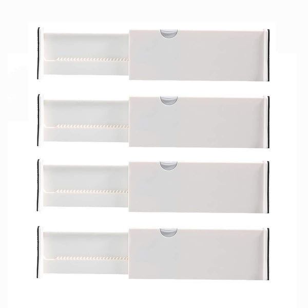 Order now kingrol 4 pack adjustable drawer organizer dividers with foam ends for kitchen dresser bedroom bathroom office storage