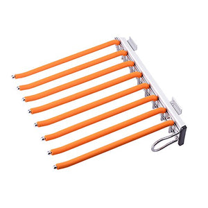 LUANT Closet Pants Hanger Bar Clothes Organizers for Space Saving and Storage,18" x 12-1/2", Install on Right Side, Orange