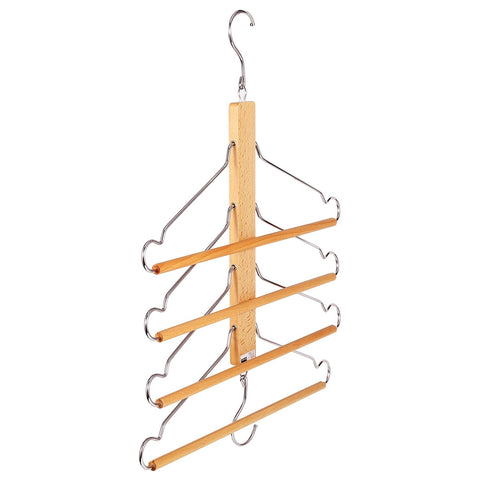 BESTOOL Wooden Hangers-Clothes Hangers Pants Hangers Closet Organizer Wood Space Saving Coat Hanger Rack Non Slip Storage Hangers for Coat Pants Scarf Towel Trousers