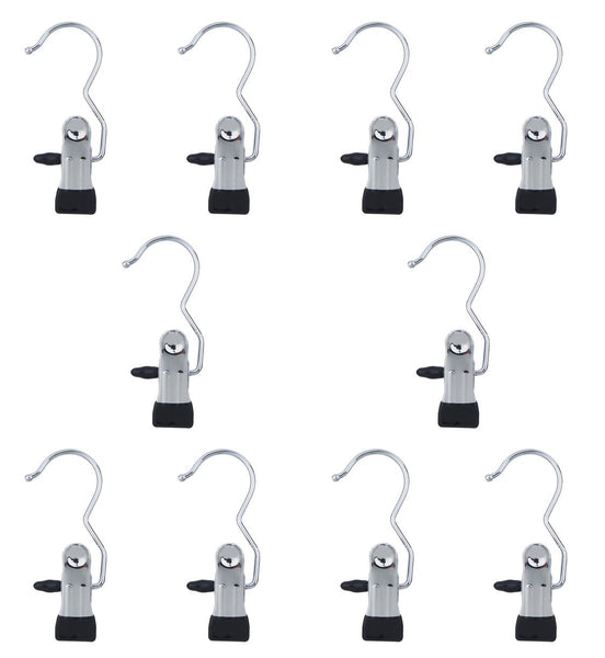 Baihoo Set of 10 Laundry Hooks Pins Boot Hanger Hold Hanging Clips Home Travel Portable