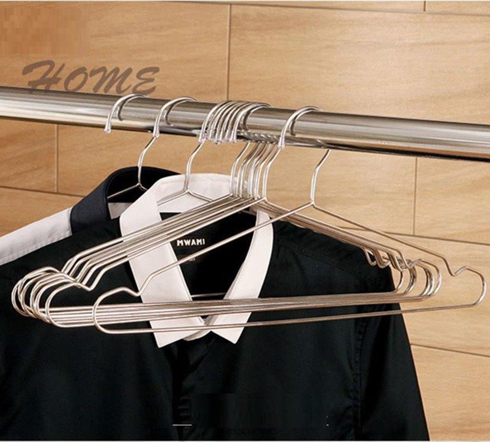 Ecolife Sunshine Stainless Steel Clothes Hangers 16.5 inch, Set of 10