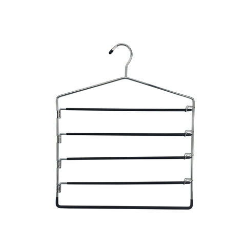 5 Tier Swing Arm Pants Hanger Chrome